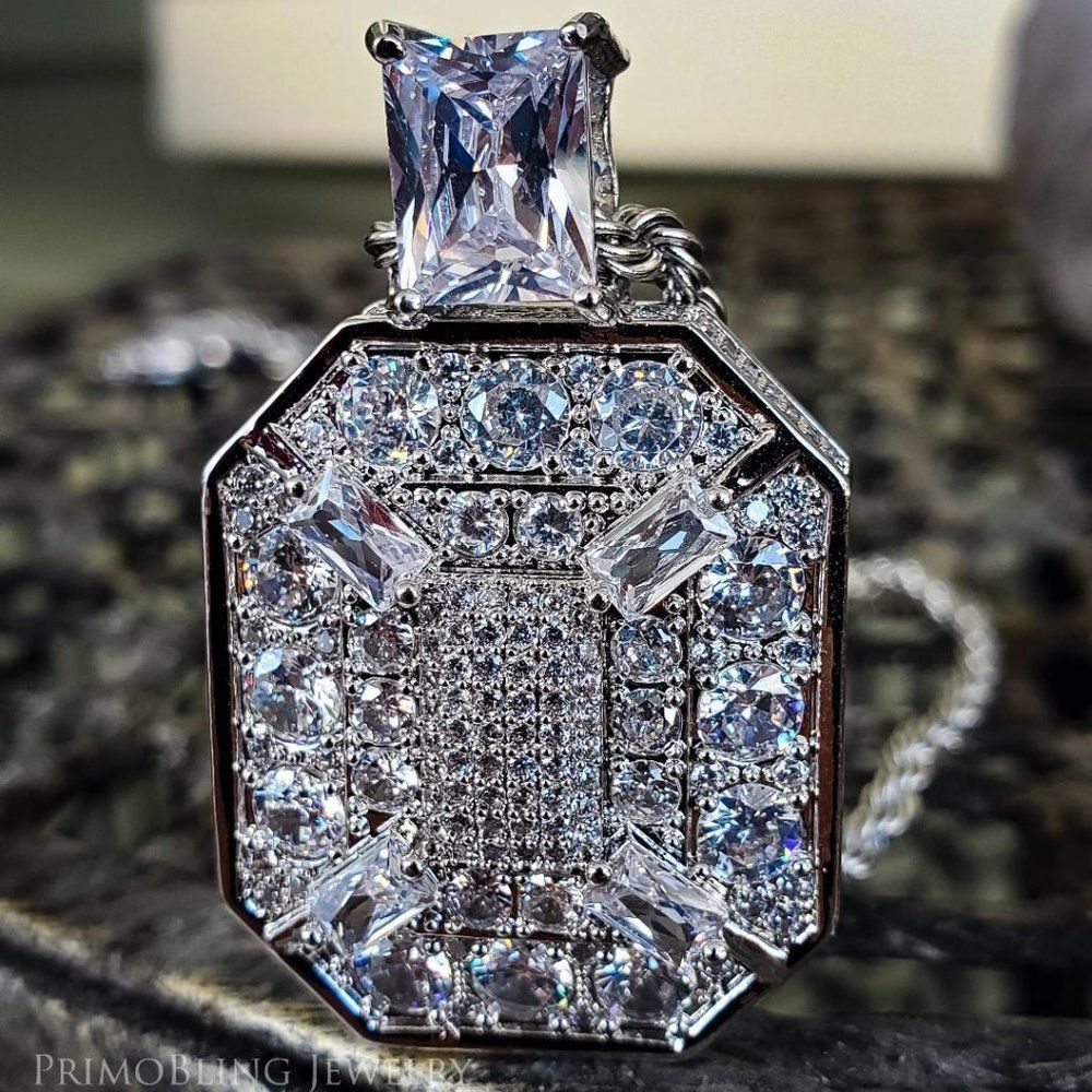 Silver Ice Blast Pendant